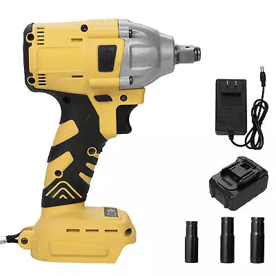 Cordless Electric Impact Wrench Gun 1/2'' High Power Driver With Li-ion Battery • $46.99