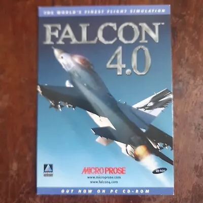 Falcon 4.0 Flight Simulator PC Video Game Promo Postcard Boomerang Unposted. • £6.95