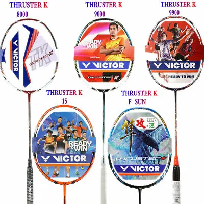 Badminton Racket Racquet VICTOR THRUSTER K 9000 8000 9900 Carbon Line Completion • $39.88