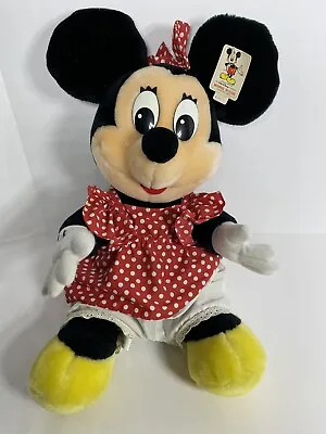 Vintage Minnie Mouse 80s Disney World Disneyland Plush Toy Large 13” With Tag • $20