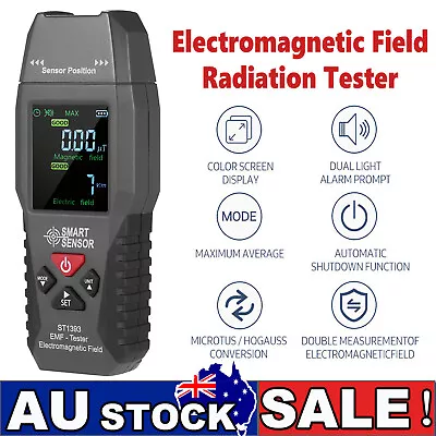 SMART SENSOR Handheld Digital EMF Meter Electromagnetic Field Radiation Detector • $32.99