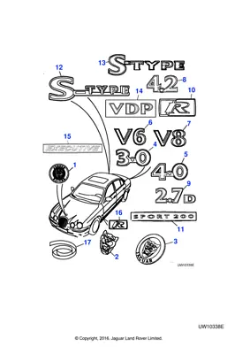 Jaguar Genuine Trunk Lid Badge Fits S-Type 1999-2008 X-Type 2001-2010 C2S44425 • £51.30