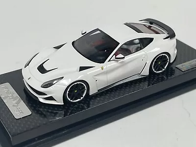 1/43 AB Models Ferrari F12 Berlinetta N-Largo Novitec Rosso In Gloss White • $199.95