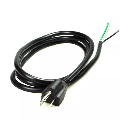 6Ft 16 Gauge 3 Prong Heavy Duty Power Supply Cord Cable 110V 115V 120V Pigtail F • $15.18