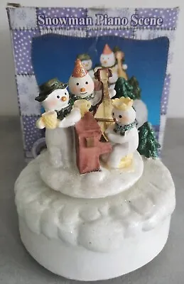 The Snowman Official Raymond Briggs Musical Piano Scene Ornament 18 Years Old • £100