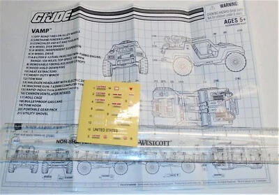 $9.95 • Buy G I JOE Blue Print Blueprint / Instruction And Stickers   2008  VAMP V.A.M.P.