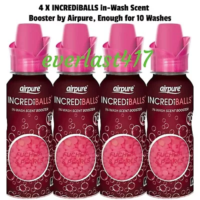 £13.50 • Buy Airpure Incrediballs In-wash Scent Booster Fuchsia And Pearls, 10 Washes / 4Pack