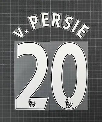 £9.20 • Buy VAN PERSIE #20 2013-2017 Player Size Premier League White Nameset PS-PRO Plastic