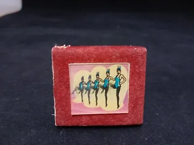 Vintage Lenticular Moving Image Matchbox - Can-Can Dancers W/ Original Matches • $4.98