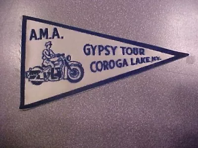 1949 Pennant Ama Gypsy Tour Patch Coroga Lake Ny Accessory Twins • $49.99