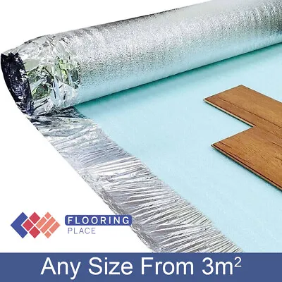 3mm Silver Acoustic Underlay For Wood & Laminate Flooring With Overlap • £13.75