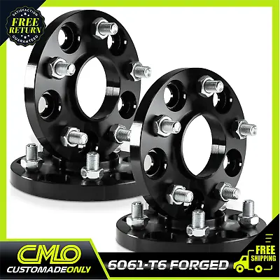 4pc 15mm Black Wheel Spacers | 5x114.3 Hubcentric 67.1 Hub | 12x1.5 Stud EVO 8 9 • $169.43