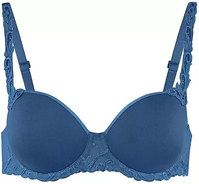 Simone Perele 269740 Women's Andora 3D Molded Bra Blue Size 32F • $71.20