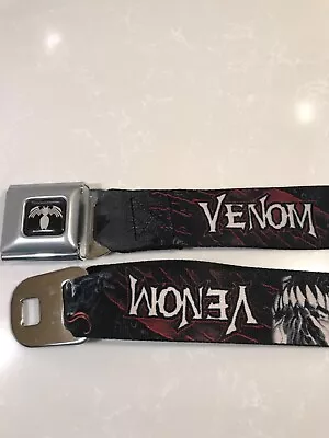 Adjustable 28”-48” Marvel Buckle-Down Venom/Spider Seatbelt Belt • $15