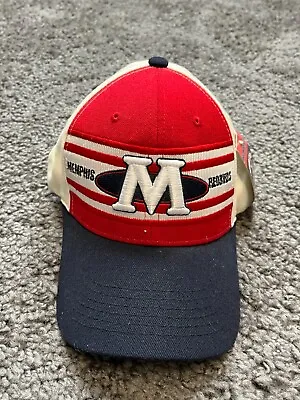 NWT Memphis Redbirds Hat Cap Strapback Red White Spellout Baseball Deadstock Men • $29.99