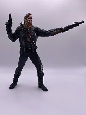 McFarlane Toys 2001 Movie Maniacs Series 4 Terminator T2 T-800 Action Figure • $15