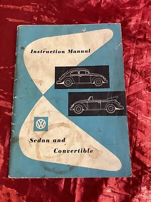 VW Volkswagen Beetle Bug Instruction Owner's Manual November 1956 • $29.99