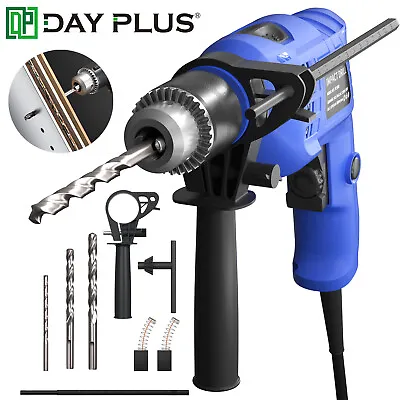 Corded Impact Hammer Drill Bit Electric Screwdriver Variable Speed Power Tools  • £17.30