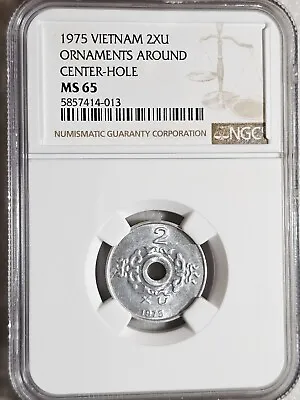 South Vietnam 2 Xu 1975 NGC MS 65 • $60