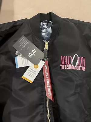 Madonna Celebration Tour Immaculate VIP Jacket Size 2 XL With Jacket Tote Bag • $599