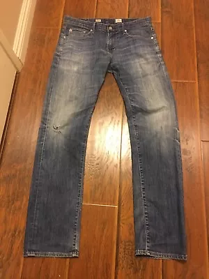 AG Adriano Goldschmied Geffen Easy Slim Straight Jeans Men’s 7 Year Aged Size 32 • $30