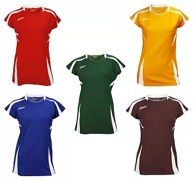 ASICS Women's Blocker Athletic Volleyball Jersey Top Short Sleeve Many Colors • $9.99