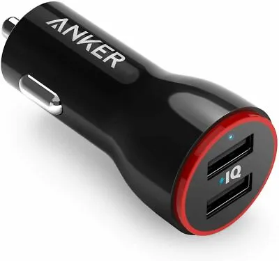$22.99 • Buy Anker 24W Dual USB Car Charger Adapter 2-Ports Lighter Socket For IPhone XS X 8