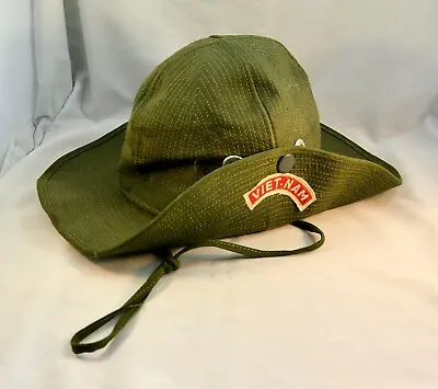 Vintage VIET-NAM Vietnam War Boonie Bucket Hat 52 • $145