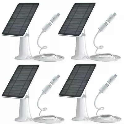 2-10Pack 4W Solar Panels For Wireless Security Camera Micro USB Type-C For Eufy • $135.84