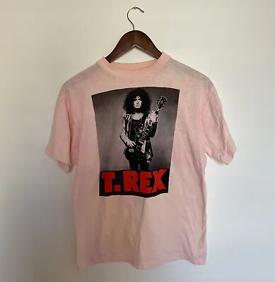 Vintage 70s 80s Rare Pink T-rex Marc Bolan Band Shirt Small Medium Single Stitch • $550