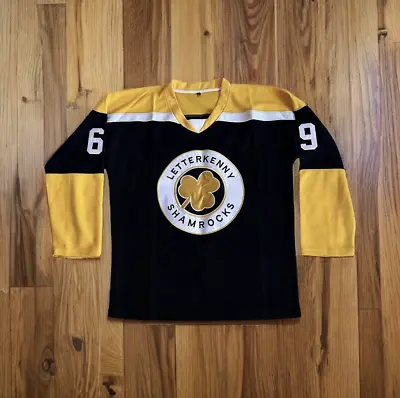Letterkenny Shamrocks #69 Shoresy Hockey Jersey TV Show Team Black Uniform NEW • $22.99