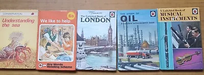Job Lot Of 5 Ladybird Books From The 60's & 70's.  Mostly Very Good Condition. • £2.50
