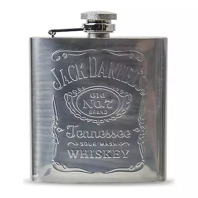 Jack Daniels Hip Flask Authentic Old No. 7 Tennessee Whiskey Classic Style 6oz • $72.06