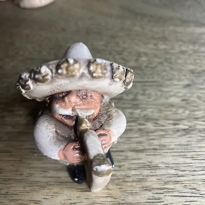 Vintage Mariachi Player Decorative Statue 2 Inches Tall • $7.99