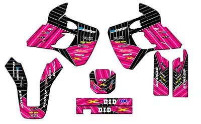 1991-1994 KDX 250 RACE SERIES Pink Senge Graphics Kit Compatible With Kawasaki • £161.18