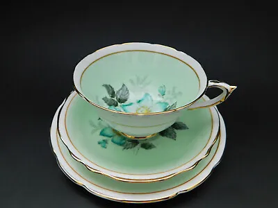 Vintage Paragon Floral China Trio Cup Saucer Plate By Appointment Queen Mary • $159