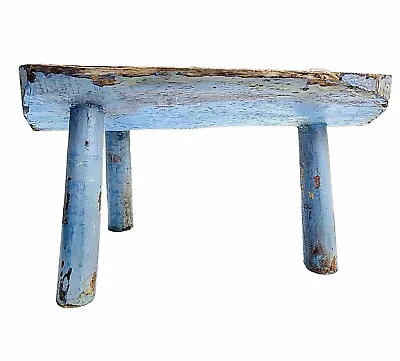 Vintage Farm Antique Primitive Wood 3- Legged Wood Milking Stool • $99.95