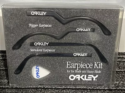 SEE DISC Oakley Vintage Rare Razor Razor Blade Slit Lens Earpiece Kit In Black • $64.99
