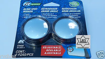 RV Trucks  Blind Spot Mirror Wide Angle 1 Pack  Of 2 Pcs 2  Diameter Adjustable • $9