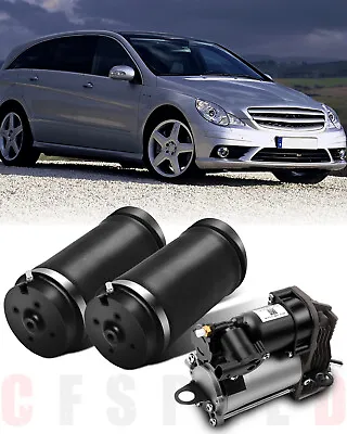 3 Rear Air Suspension Spring & Compressor For Mercedes-Benz R-Class W251 R63 AMG • $173.43