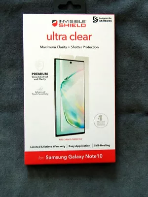 ZAGG Invisible Shield Ultra Clear For Samsung Galaxy Note 10 • $9.99