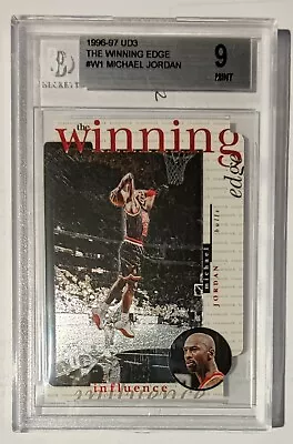 1996-97 UD3 The Winning Edge #W1 Michael Jordan Beckett Graded 9 Mint • $99.99