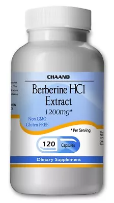 Berberine HCl 1200mg Serving 120 Capsules - =SALE= Ship From USA - CH • $18.97