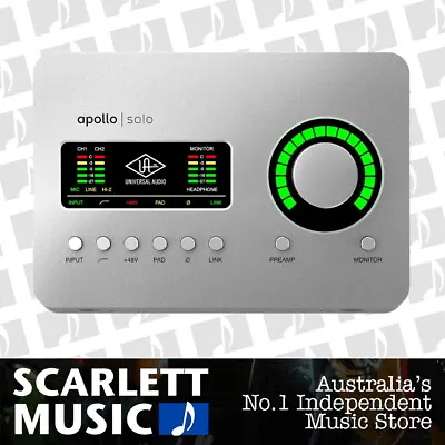 $1099 • Buy Universal Audio Apollo Solo Audio Interface Heritage Edition