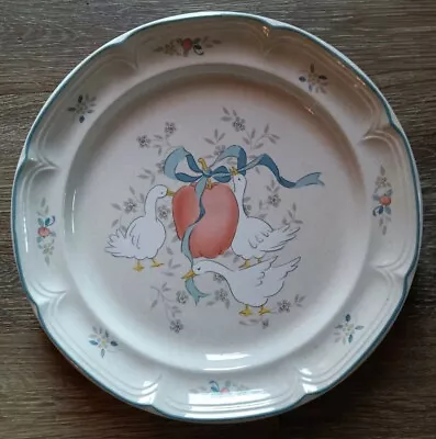 International MARMALADE Dinner Plate Serving Plate Ducks And Apple Vintage 12x12 • $14.11