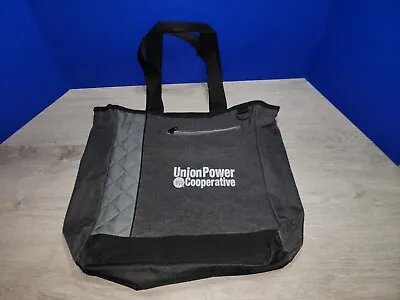 New Vans Heathered Polyester Carry Tote Bag W 22” Web Handles & Top Zipper  • $9