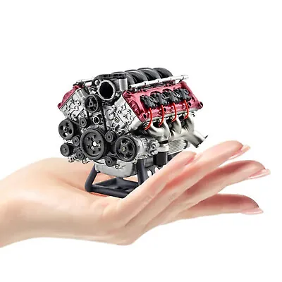 V8 Combustion Engine Metal Model Building Kits Internal DIY Hobby For Adults • $220.95