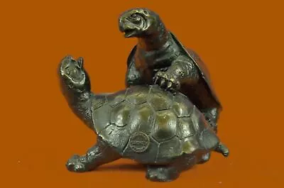 Handcrafted Vienna Bronze Signed Original Turtles Bronze Statue Figurine Figure • $119