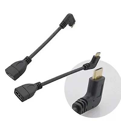 6  15CM High Speed 90 Degree Mini HDMI Right-Toward Male To HDMI Female Cable... • $13.68