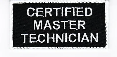 Certified Master Technician Sew/iron On Patch Embroidered Motocross Motorcycle • $5.99